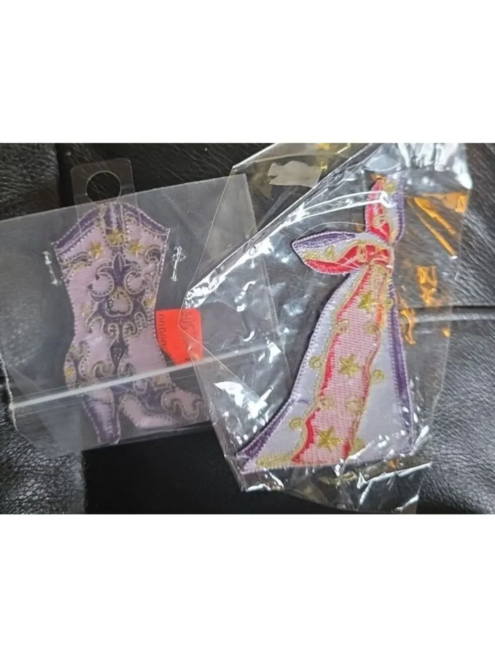 Red Hat Lady Cowgirl Embroidered Patches Set Boot & Cloak Applique Iron On